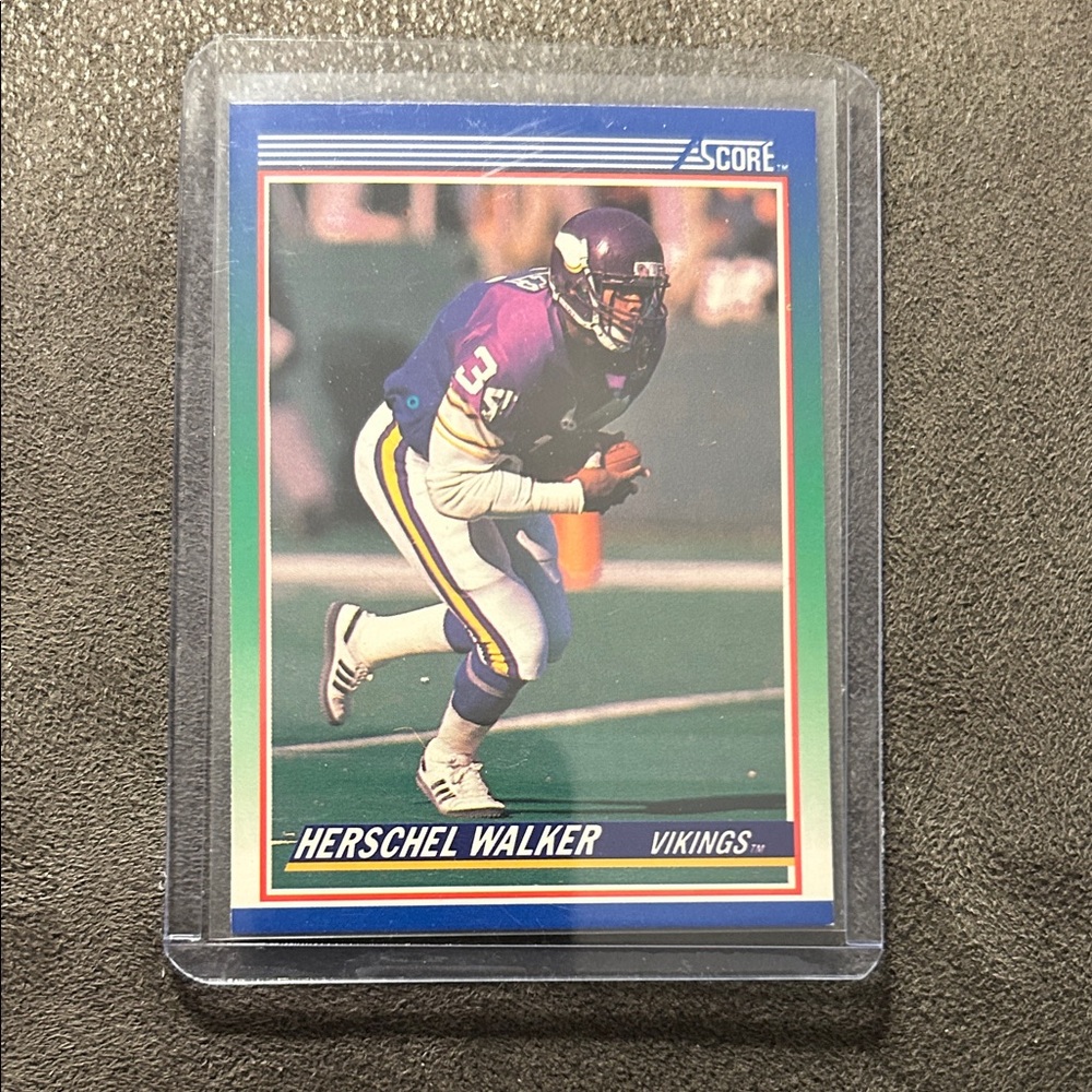 Herschel Walker Vikings Football Card - Purple & White